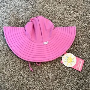 NWT Ruffle Butts Orchid Pink Swim Hat 3T-5